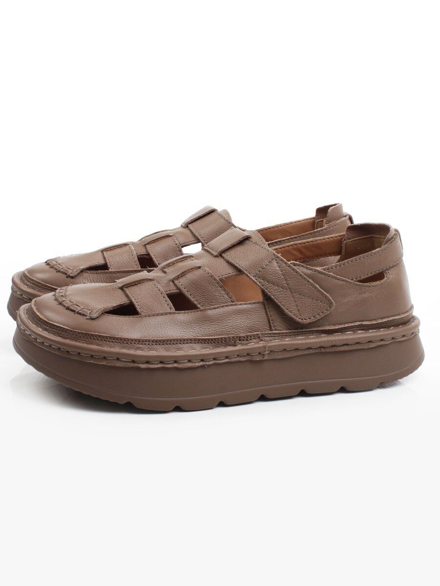 06-2192-5 DK. BEIGE Туфли женские (натуральная кожа)