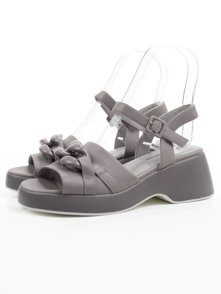 08-XL693-9 GRAY Босоножки женские (натуральная кожа)