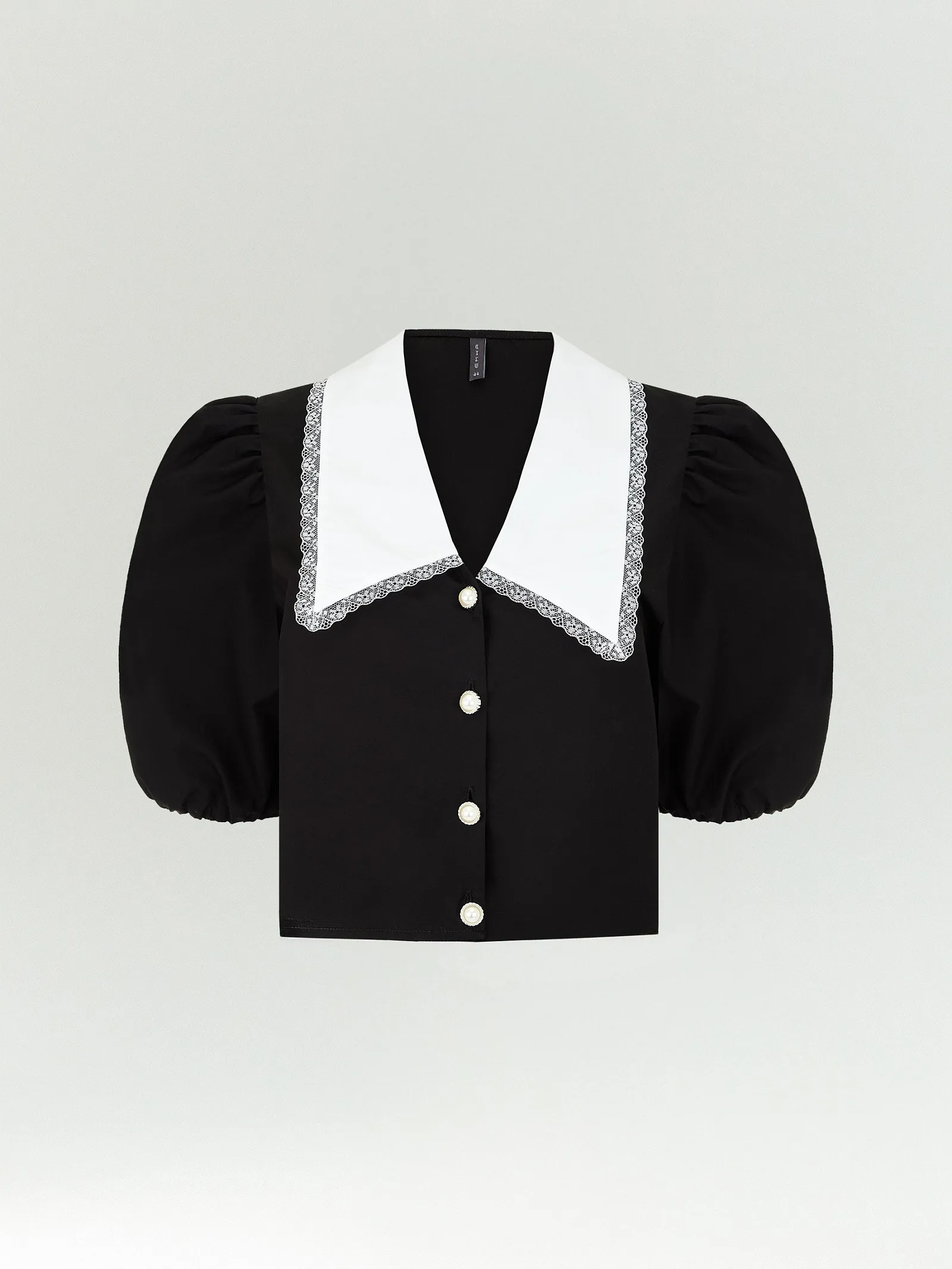 Укороченная блузка с воротником, B3157/sisia
