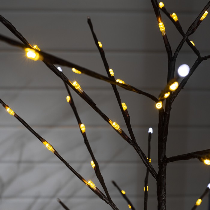 УЦЕНКА Дерево светодиодное 1.5 м, 224 LED, 220 В, эффект мерцания, свечение белое/тёплое белое