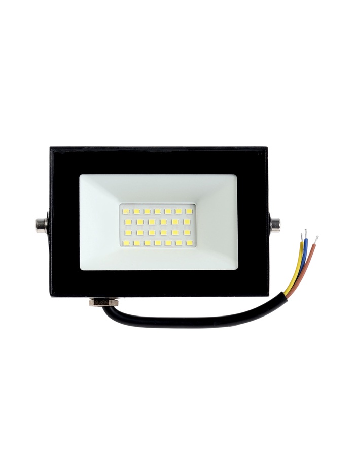 Прожектор светодиодный VKL Electric, 30 Вт, 3600 лм, 6500К, IP65, 220 В чёрный, свечение холодное белое