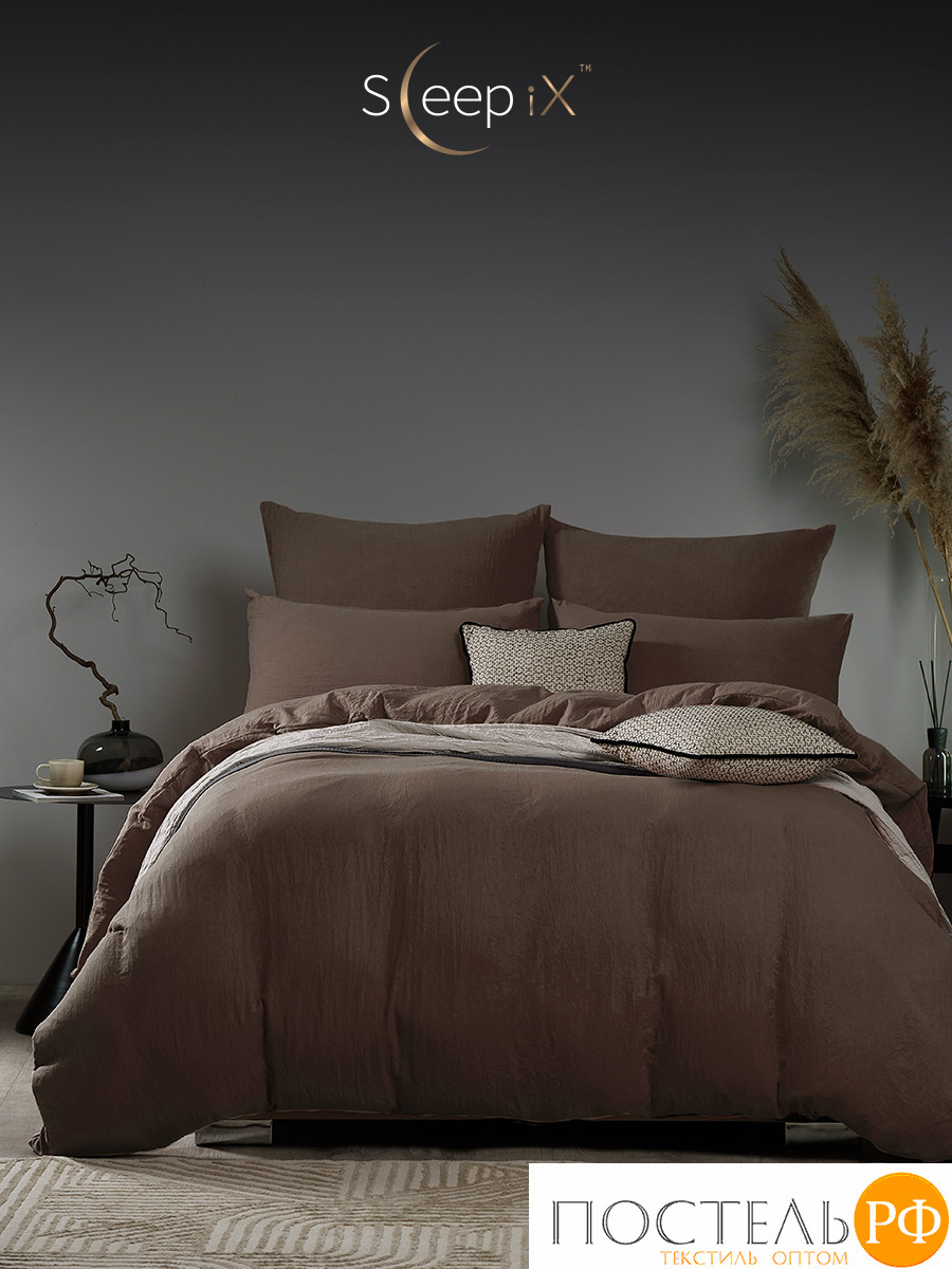 SleepiX ЮКО т.кор Простыня на резинке 180х200+25, 1пр., 60%полимодал, 40%бамб. волокно