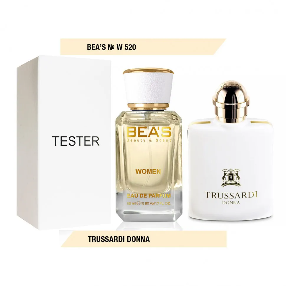 Тестер Beas Trussardi Donna 50 ml for women арт. W 520 (без коробки)
