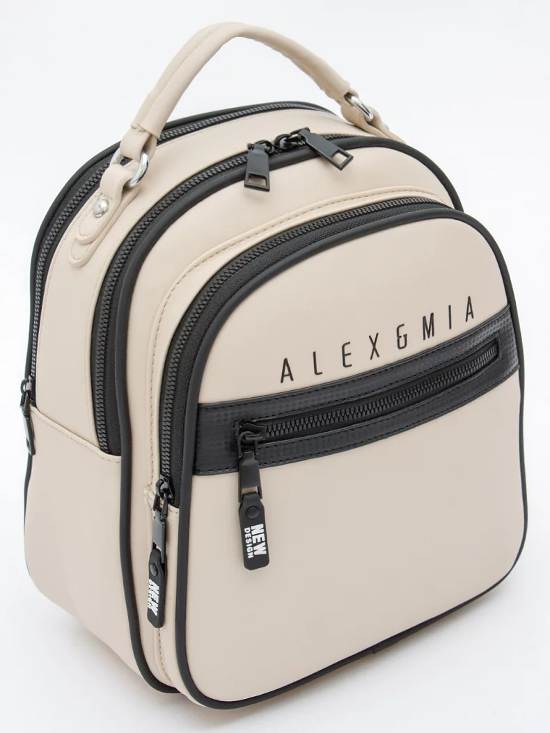 Рюкзак 8873CD beige Alex&Mia
