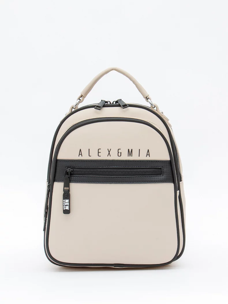 Рюкзак 8873CD beige Alex&Mia