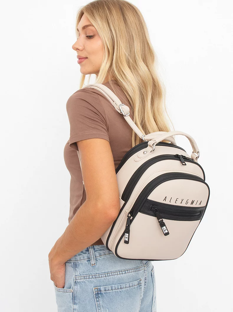 Рюкзак 8873CD beige Alex&Mia