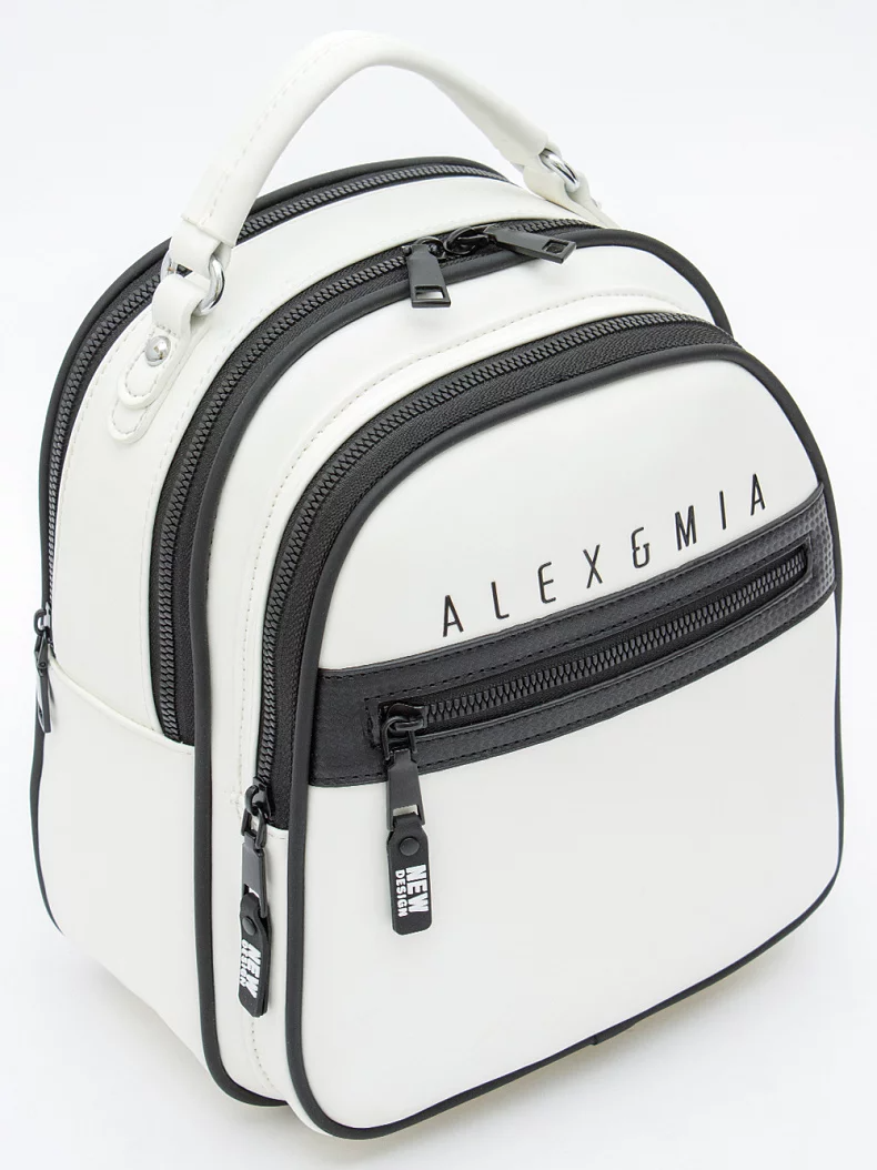 Рюкзак 8873CD white Alex&Mia