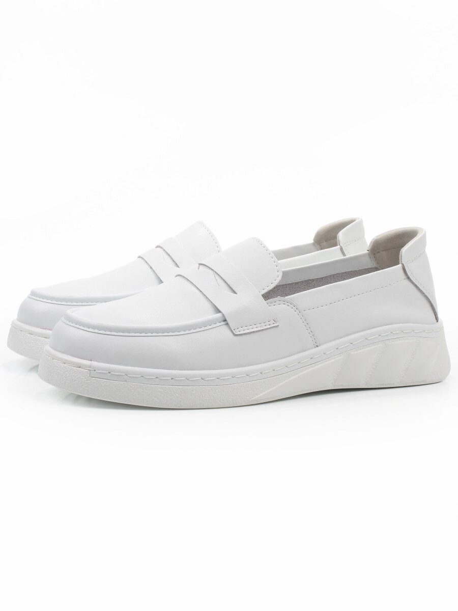 06-YE290-2 WHITE Туфли женские (натуральная кожа)