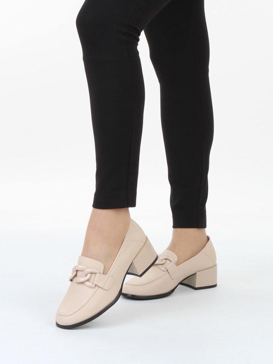 06-M27-35 BEIGE Туфли женские (натуральная кожа)