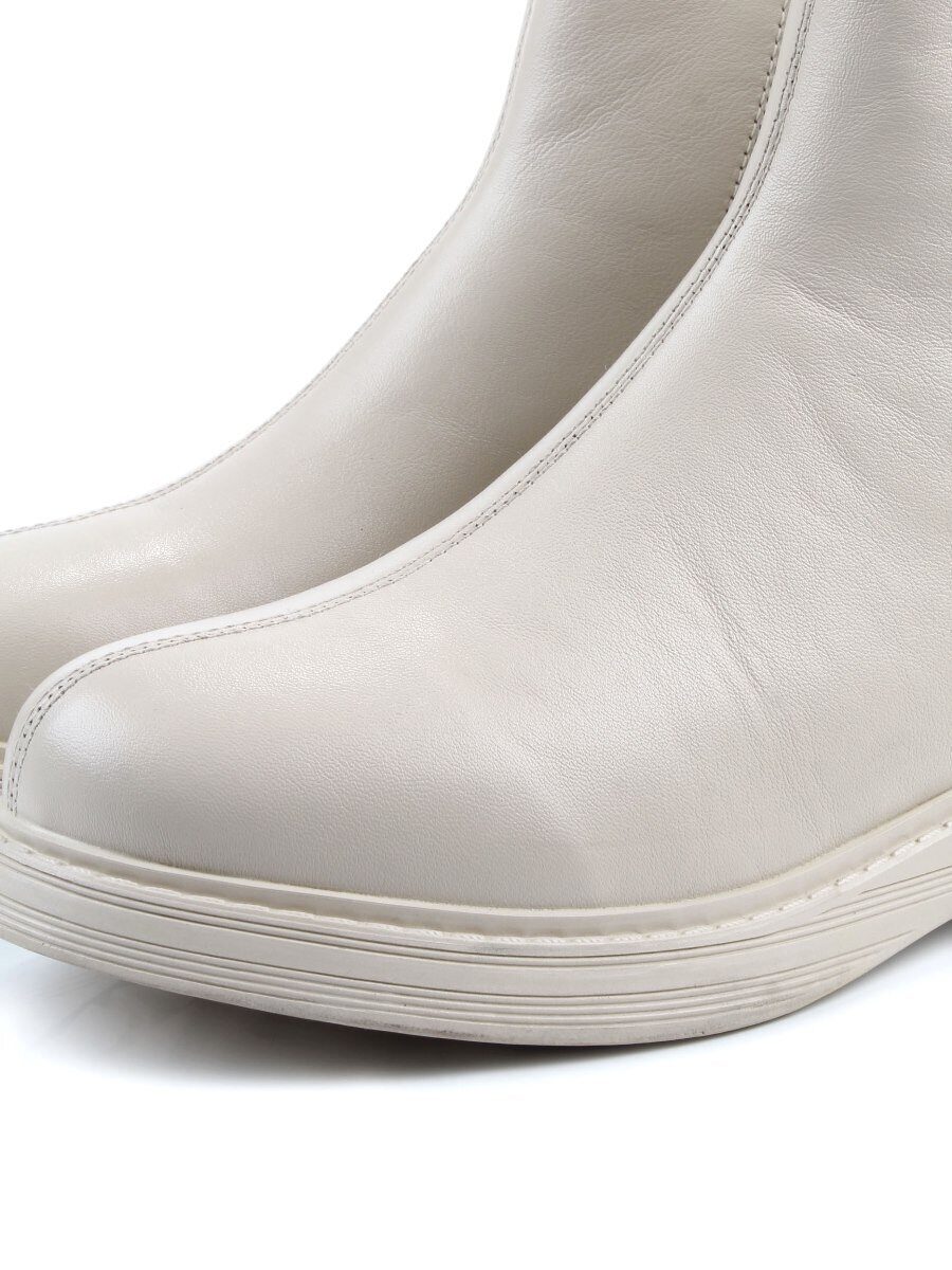 01-XKL21-225DR BEIGE Ботинки демисезонные женские (натуральная кожа, байка)