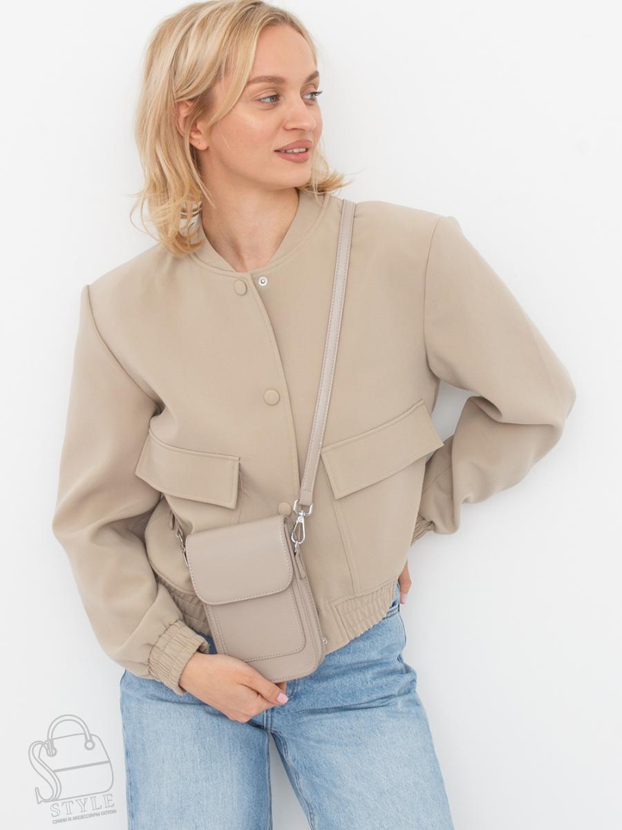 Сумка женская кожаная 1135CH beige Polina&Eiterou