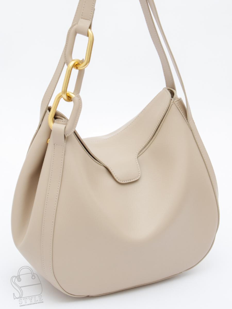 Сумка женская кожаная 1046M beige Polina&Eiterou