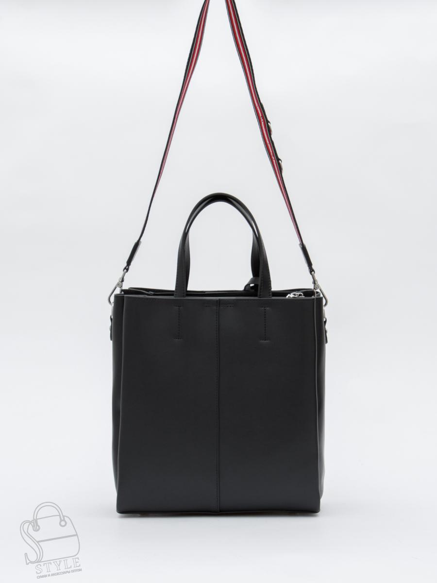Сумка женская кожаная 6062L black Polina&Eiterou