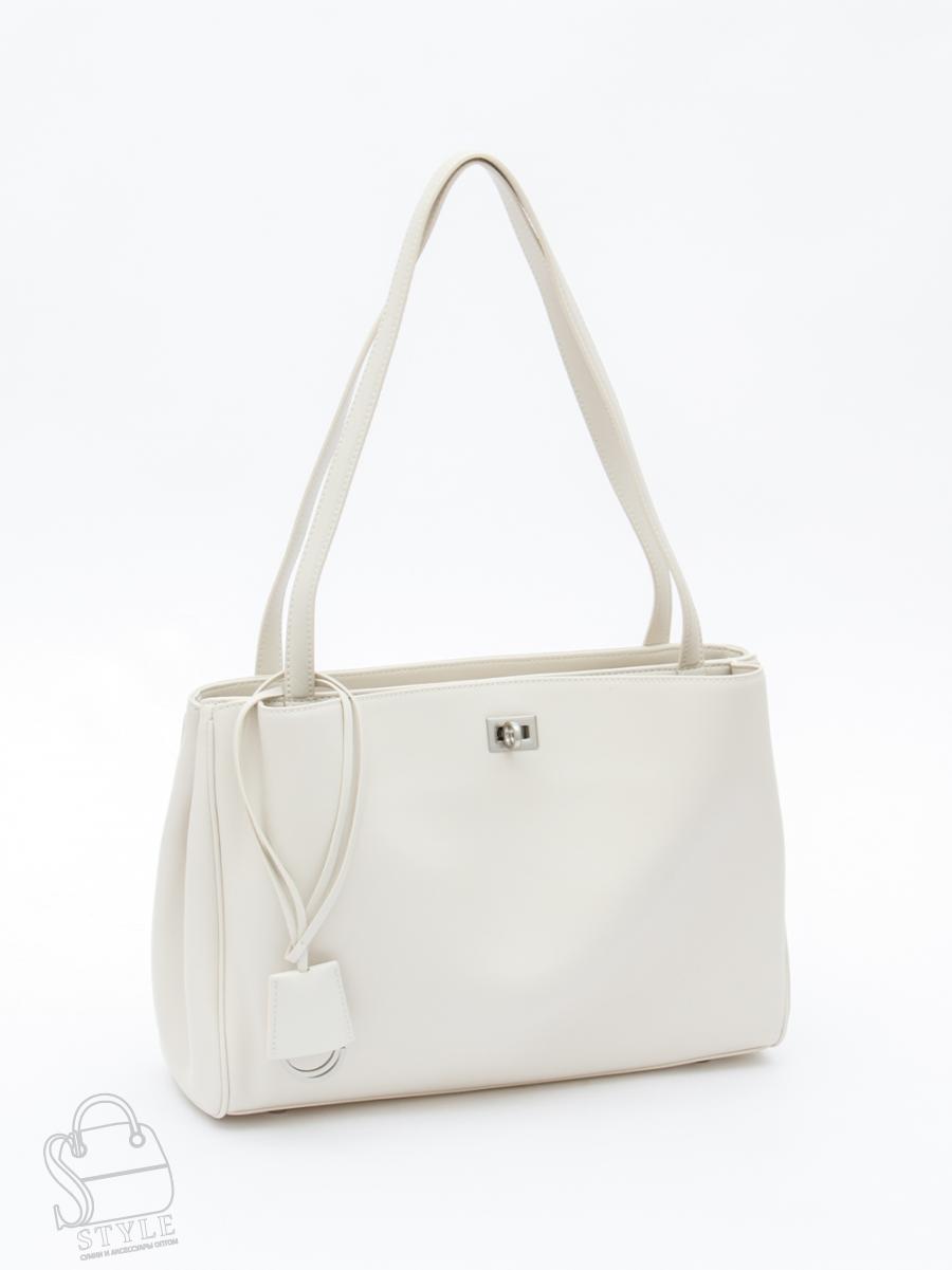 Сумка женская кожаная 9008M beige Polina&Eiterou