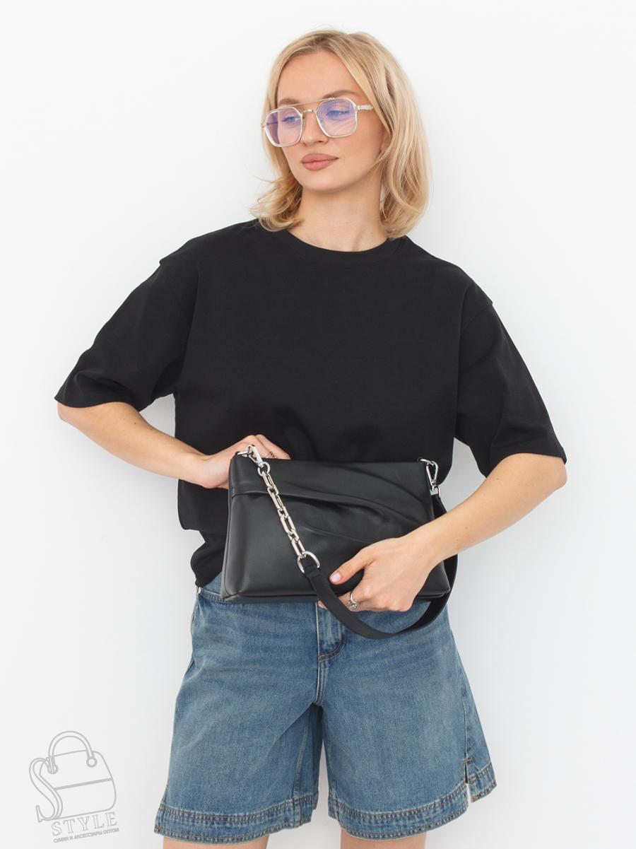 Сумка женская кожаная 7796VG black Vitelli Grassi