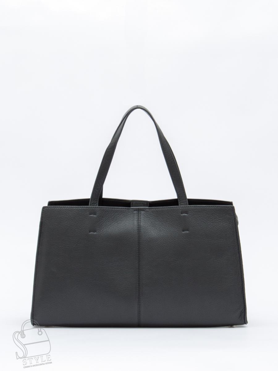 Сумка женская кожаная 1214M black Polina&Eiterou