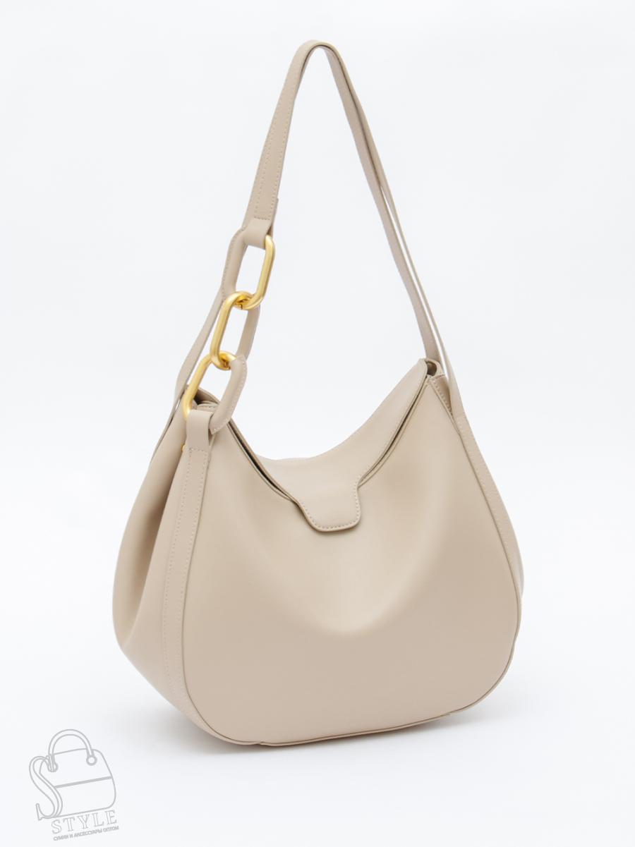 Сумка женская кожаная 1046M beige Polina&Eiterou