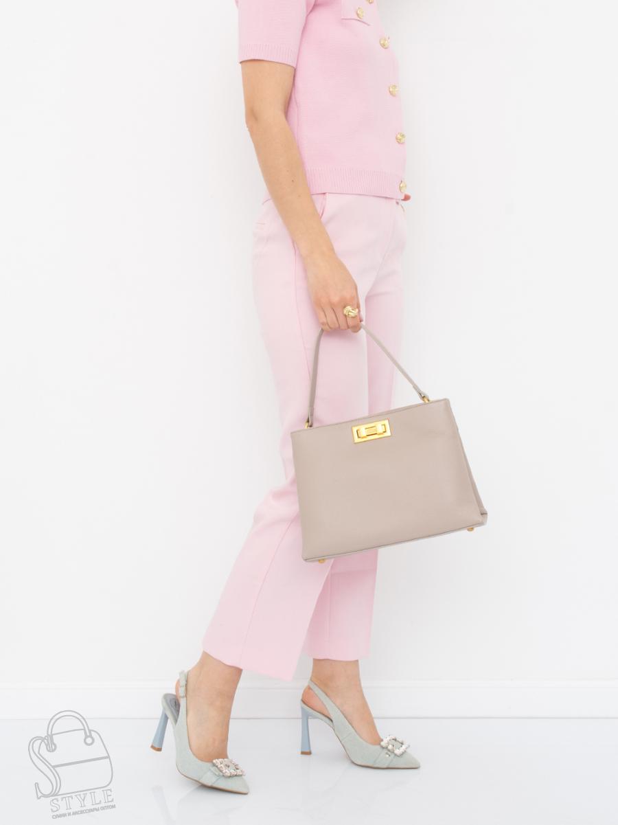 Сумка женская кожаная 1237M beige Polina&Eiterou