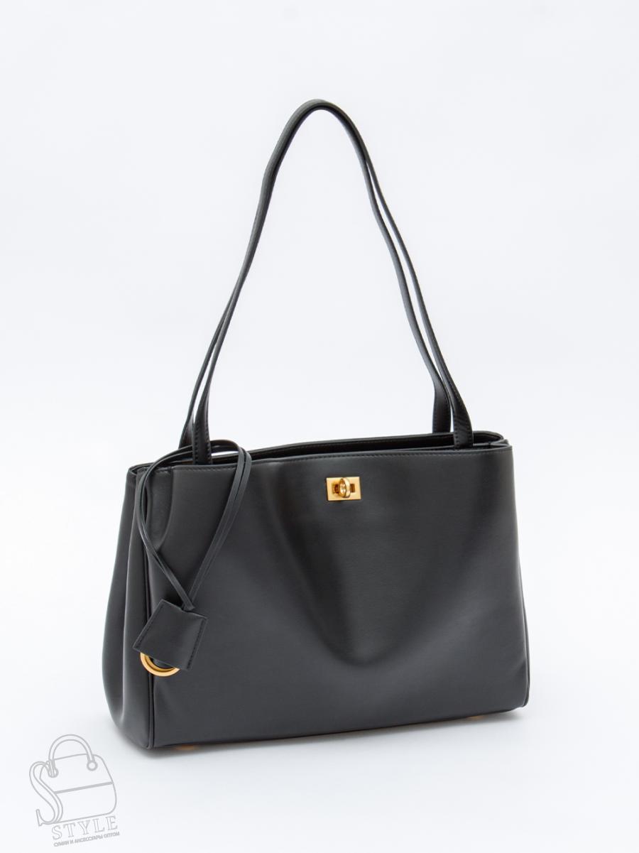 Сумка женская кожаная 9008M black Polina&Eiterou