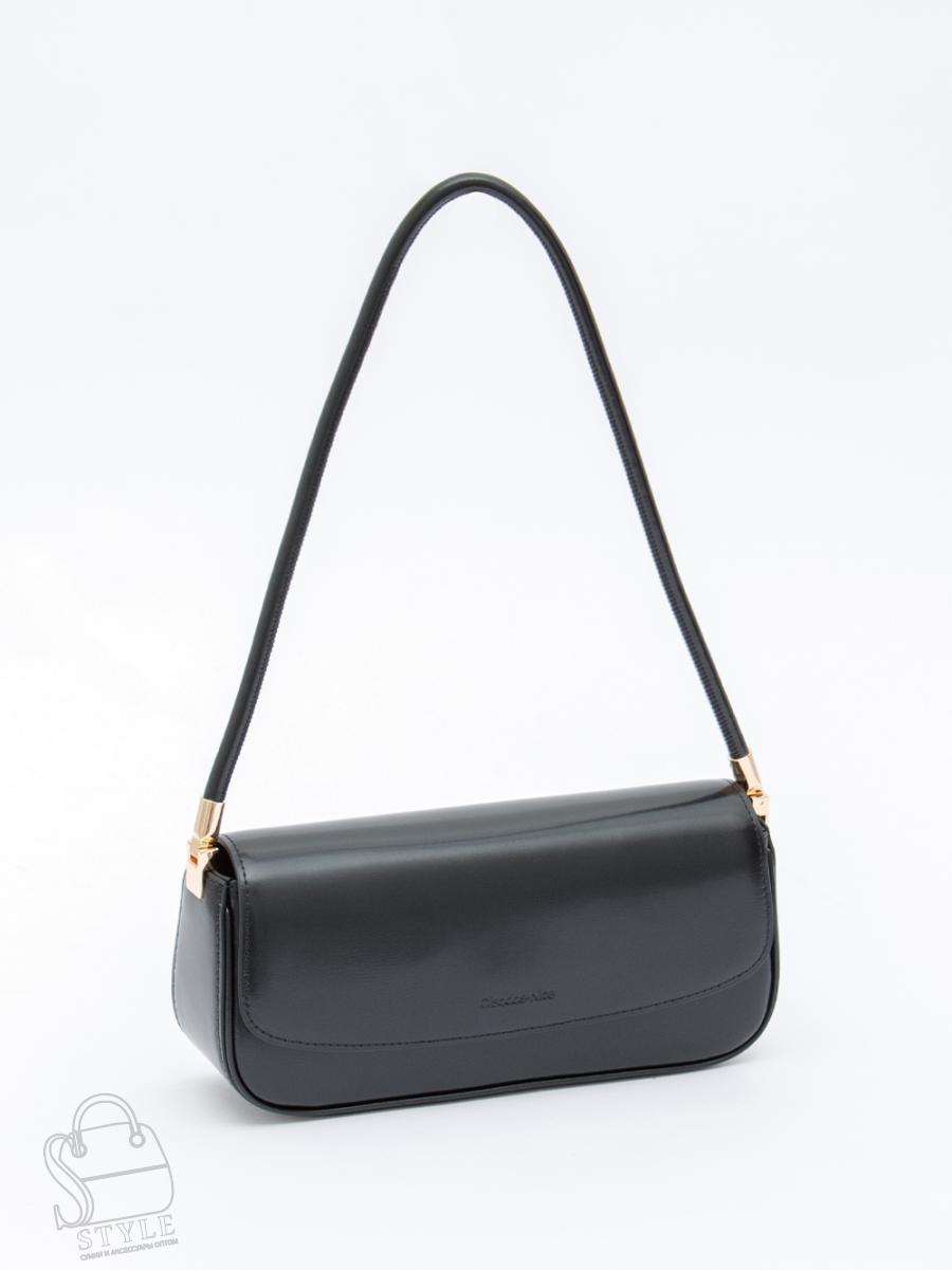 Сумка женская кожаная 303M black Polina&Eiterou