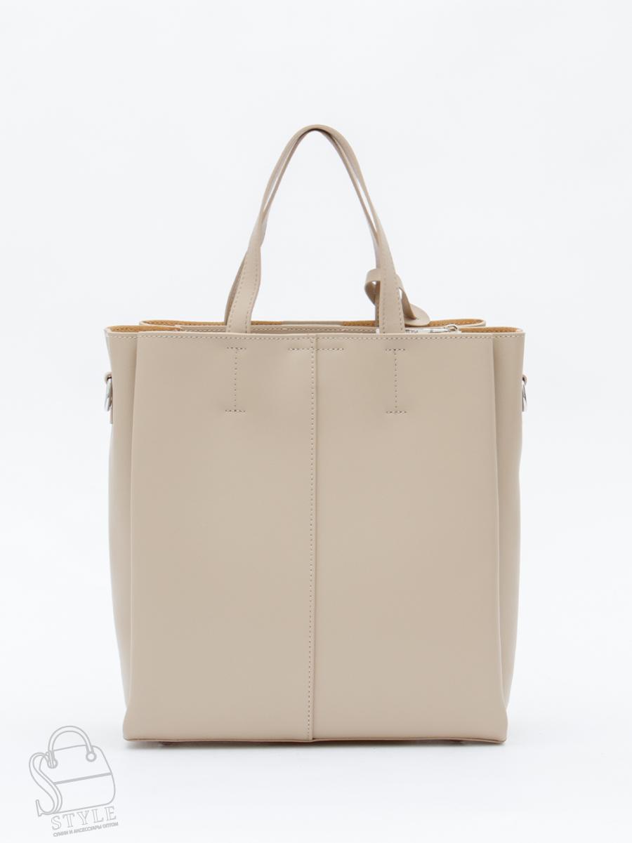 Сумка женская кожаная 6062L beige Polina&Eiterou