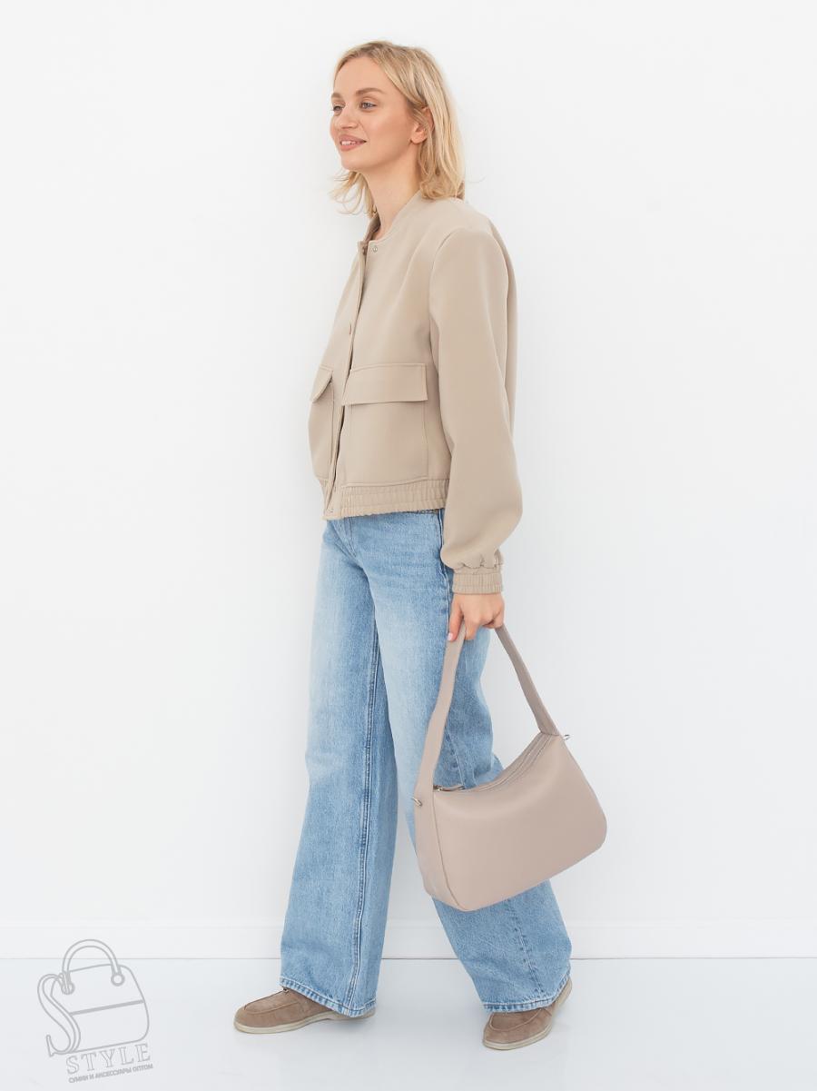 Сумка женская кожаная 6041L beige Polina&Eiterou