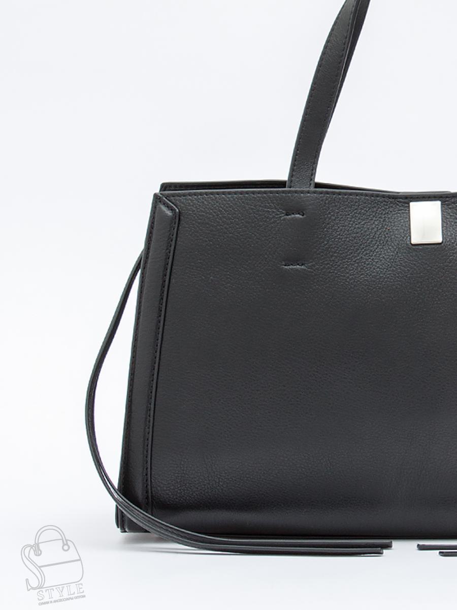 Сумка женская кожаная 1214M black Polina&Eiterou