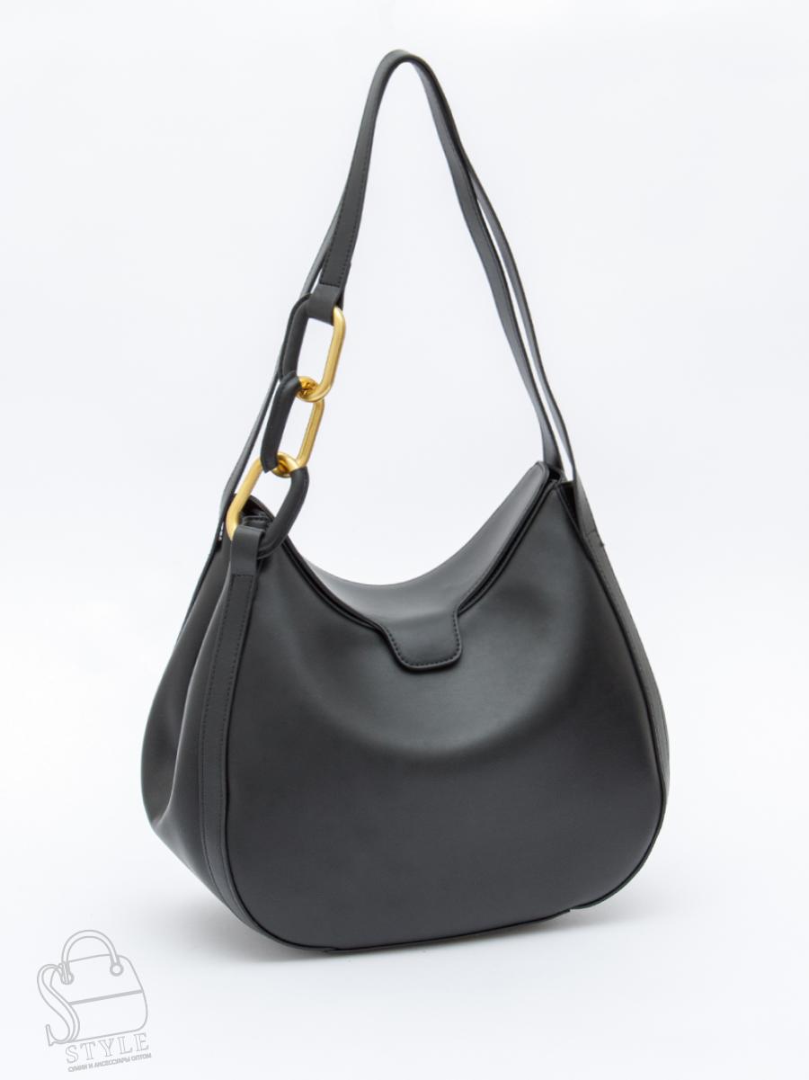 Сумка женская кожаная 1046M black Polina&Eiterou