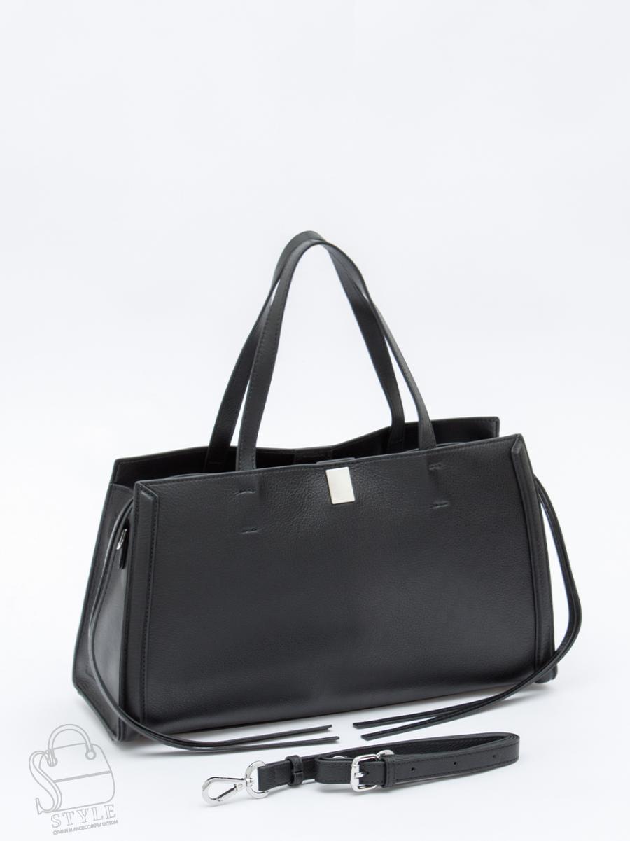 Сумка женская кожаная 1214M black Polina&Eiterou