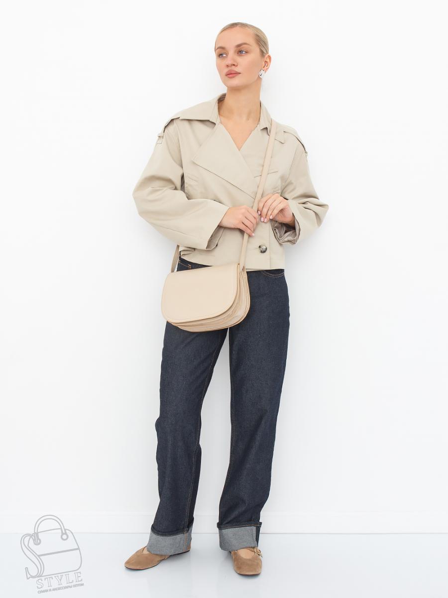 Сумка женская кожаная 2241-1Y beige Polina&Eiterou