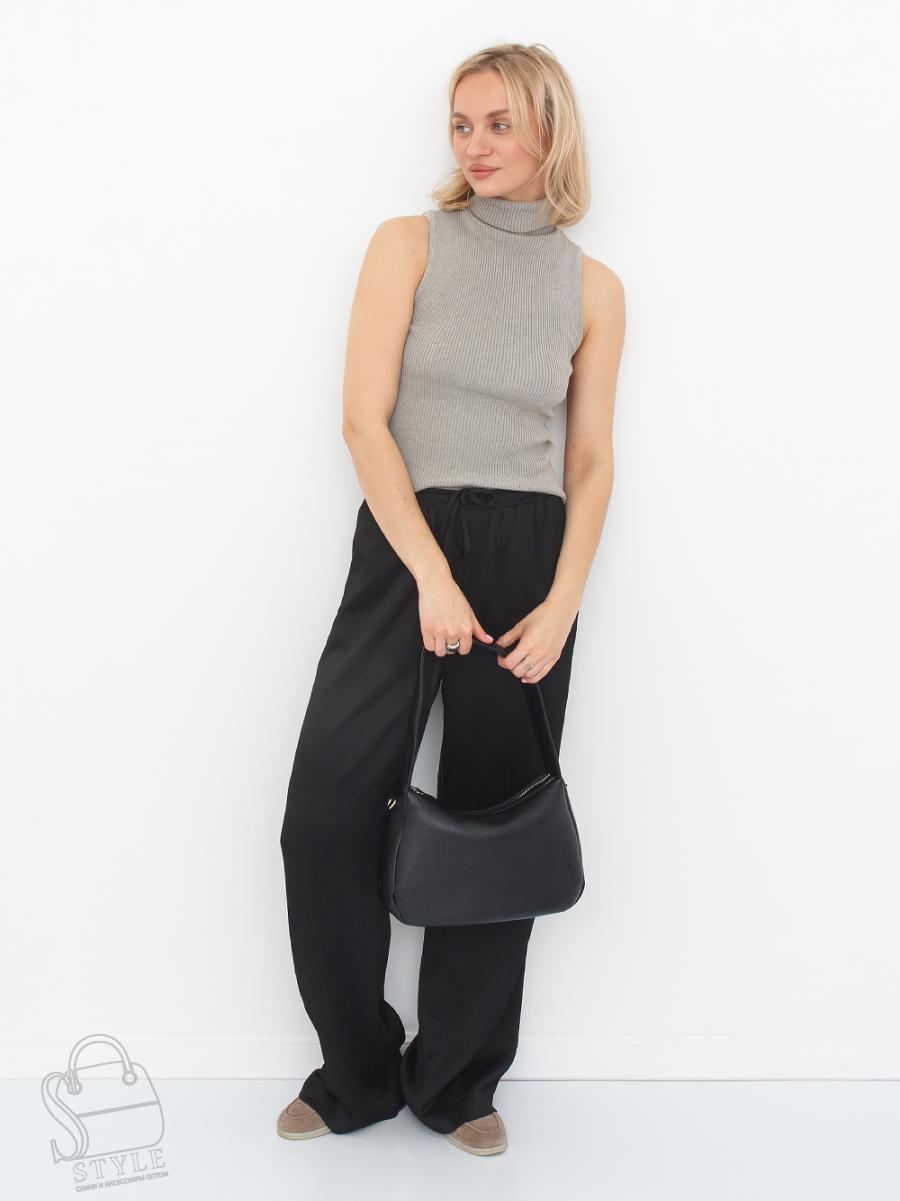 Сумка женская кожаная 6041L black Polina&Eiterou