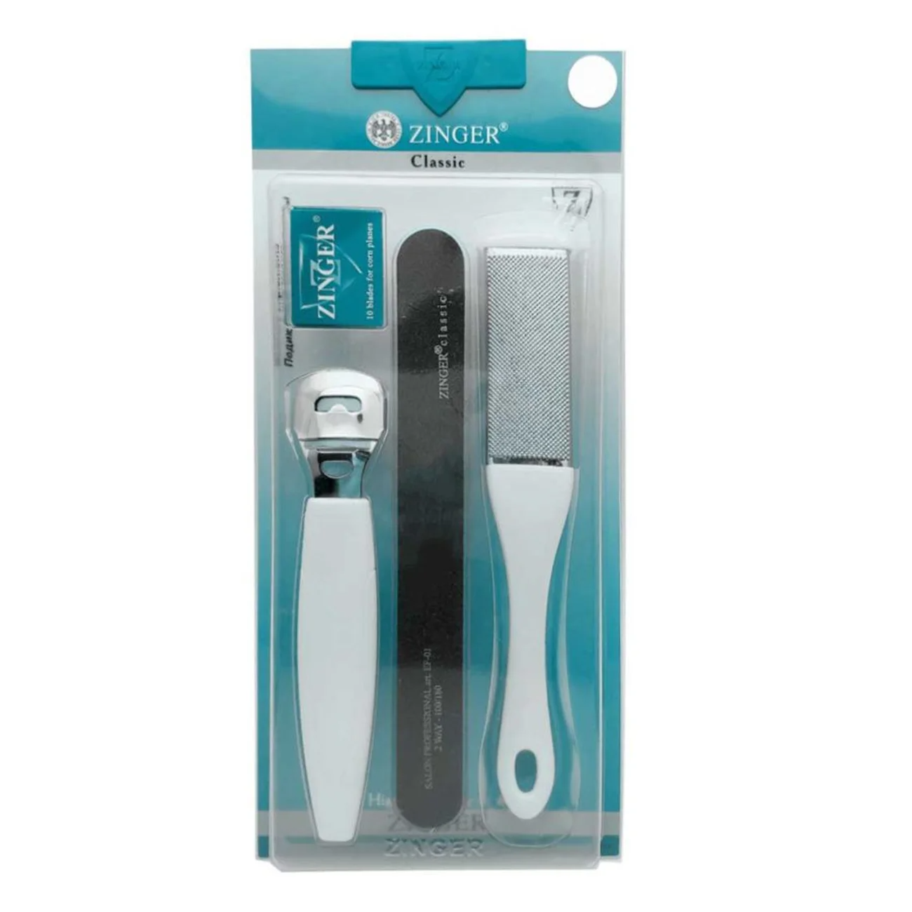 Zinger Набор педикюрных инструментов 4 предмета / Classic SIS 68 3203