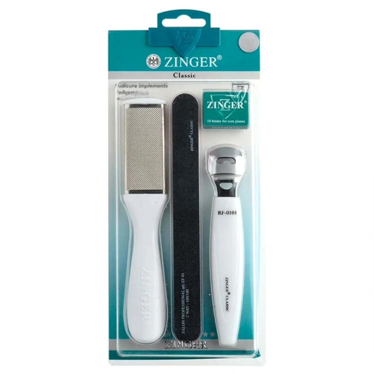 Zinger Набор педикюрных инструментов 4 предмета / Classic SIS 66 3207