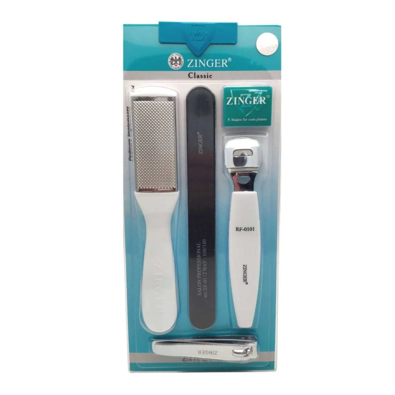 Zinger Набор педикюрных инструментов 5 предметов / Classic SIS 63 3205