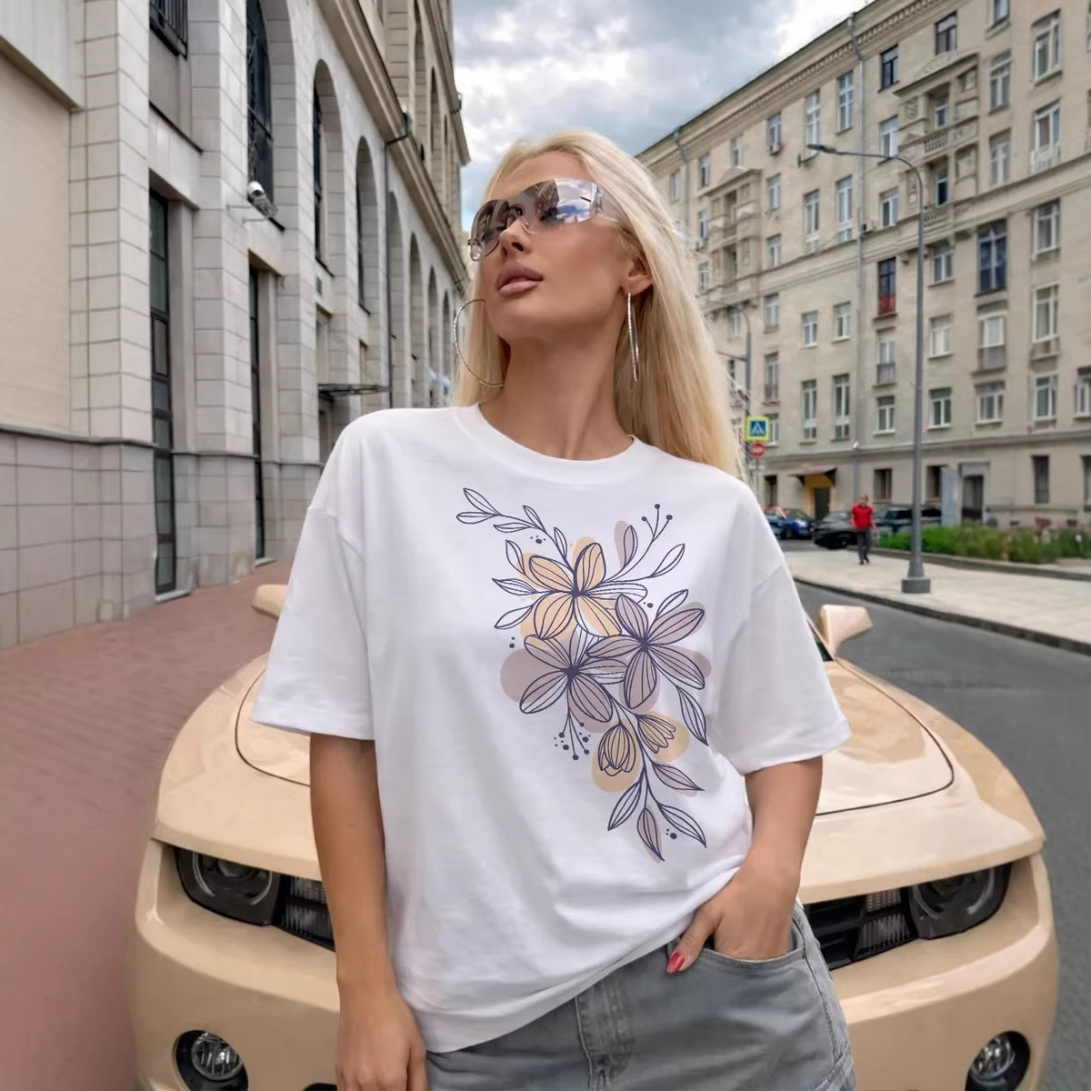 2026-Женская футболка 088