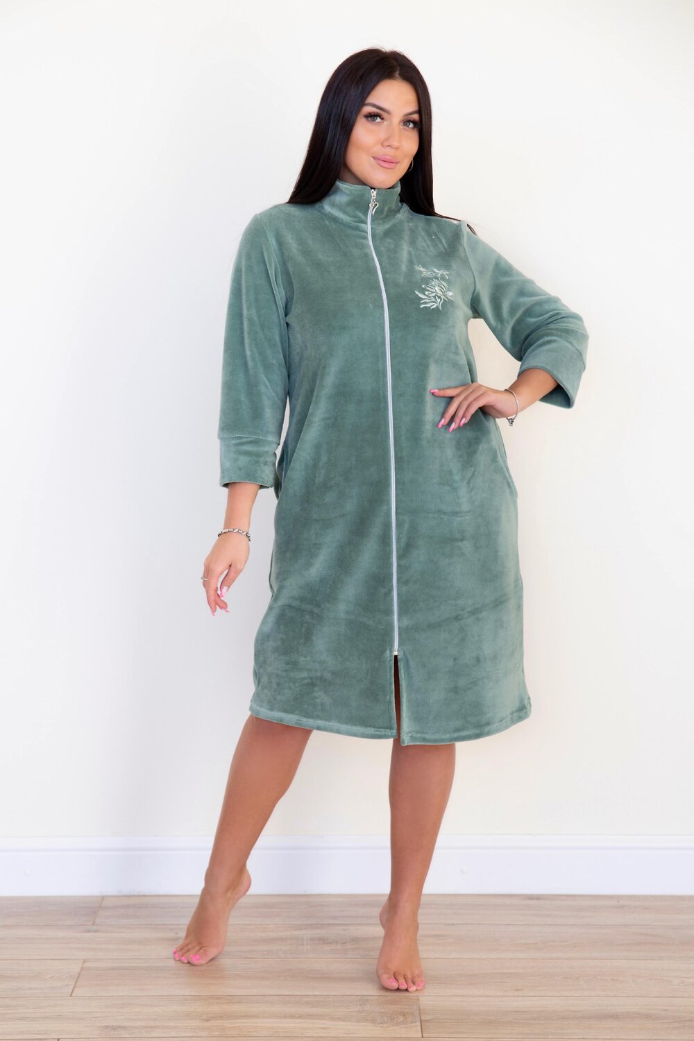 ст. цена2071руб.! Lika Dress Халат 7660Хаки