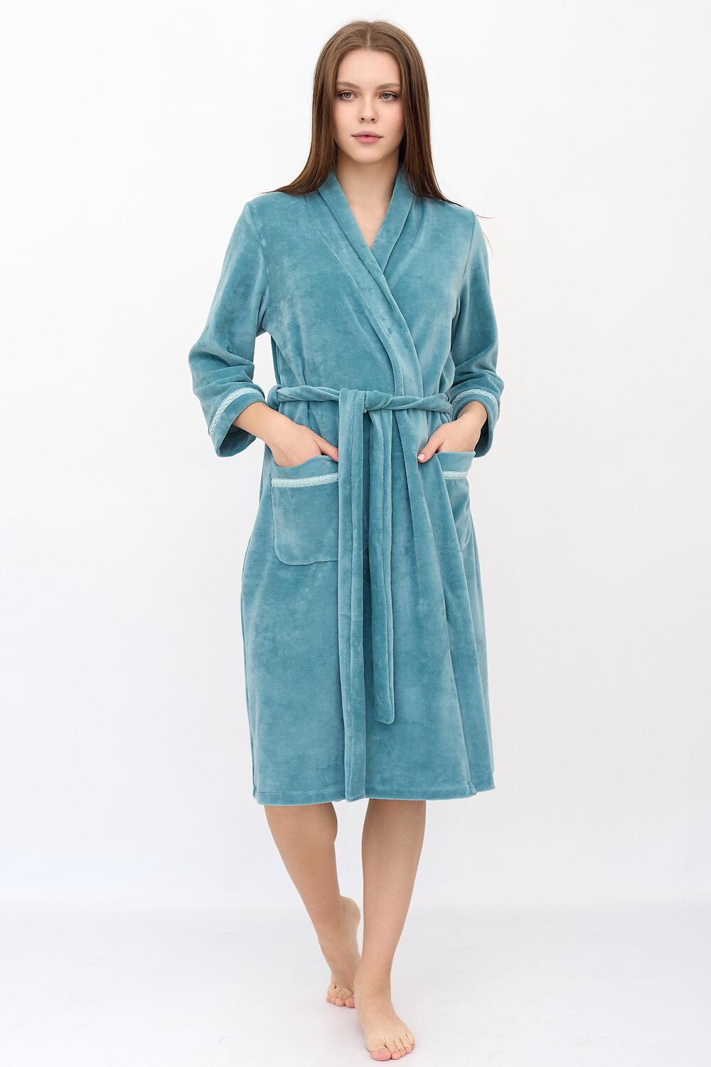 ст. цена2280руб.! Lika Dress Халат 8832Ментол