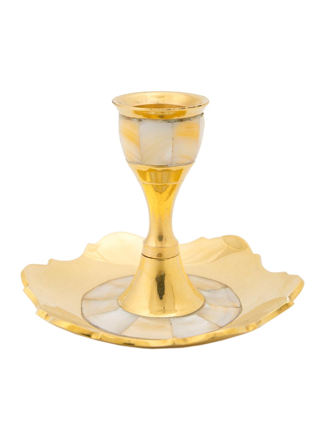Подсвечник № П5212/4 на 1 свечу с перламутр. 2шт/у