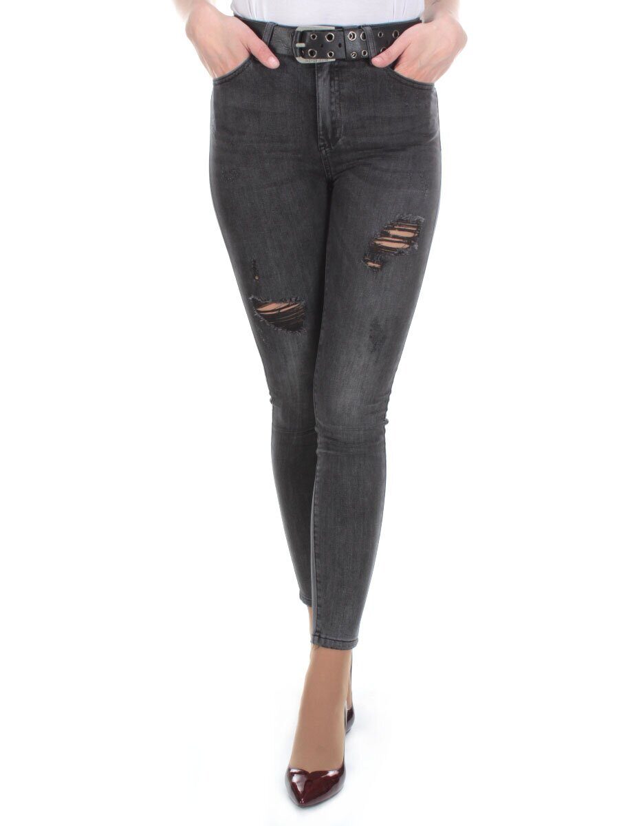 D603 DARK GRAY Джинсы-скинни женские DIOVES
