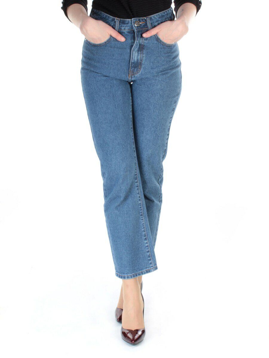9035 BLUE Джинсы-бананы женские SETTANTA