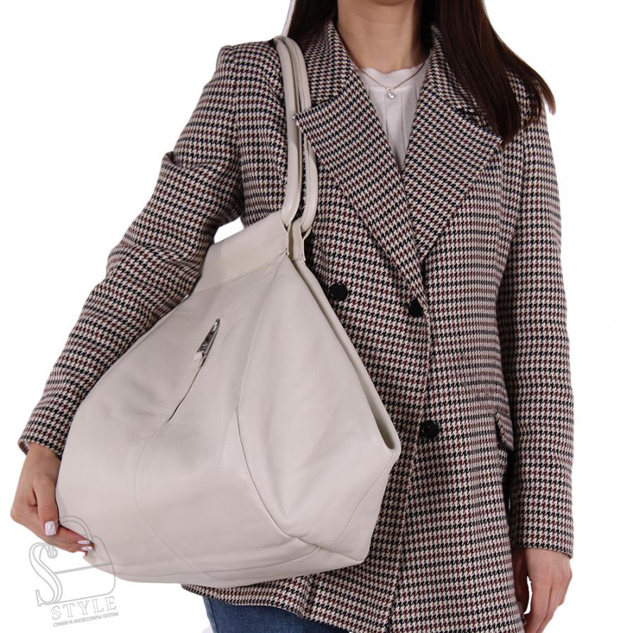 Сумка женская кожаная 18227 beige Polina&Eiterou/30