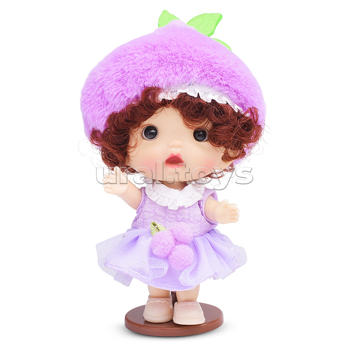 Виниловая кукла Baby Cute Flower с подставкой, 10 см