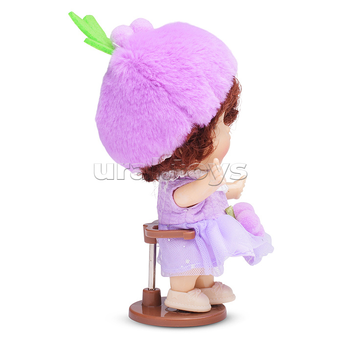 Виниловая кукла Baby Cute Flower с подставкой, 10 см