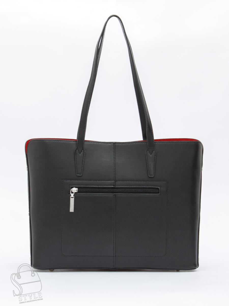 Сумка женская кожаная 1160-1M black Polina&Eiterou
