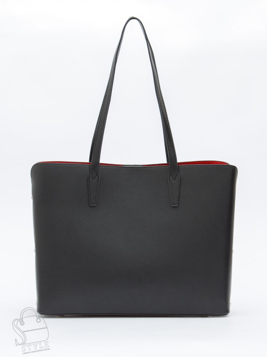 Сумка женская кожаная 1160-1M black Polina&Eiterou