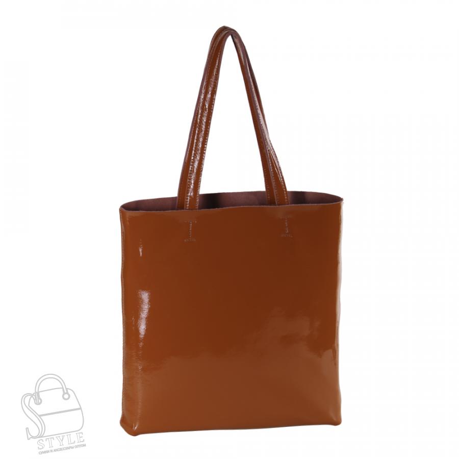 Сумка женская кожаная 5566P brown Polina&Eiterou/30