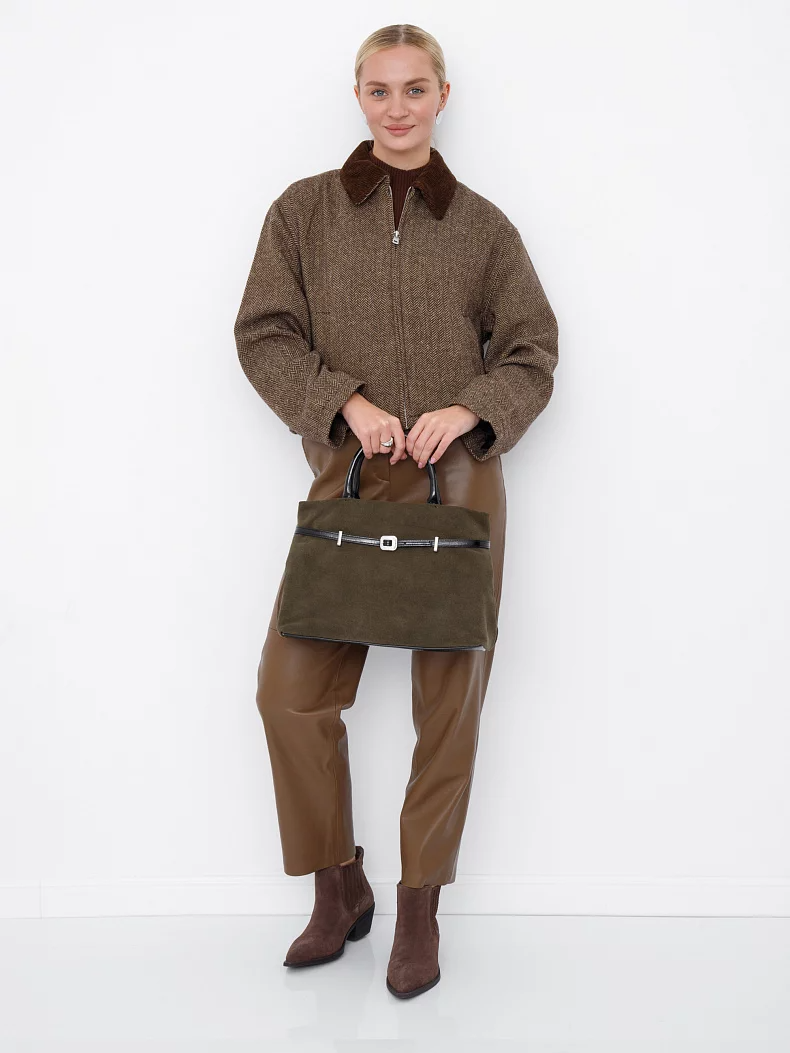 Сумка 91156SMS army green Velina Fabbiana-Safenta