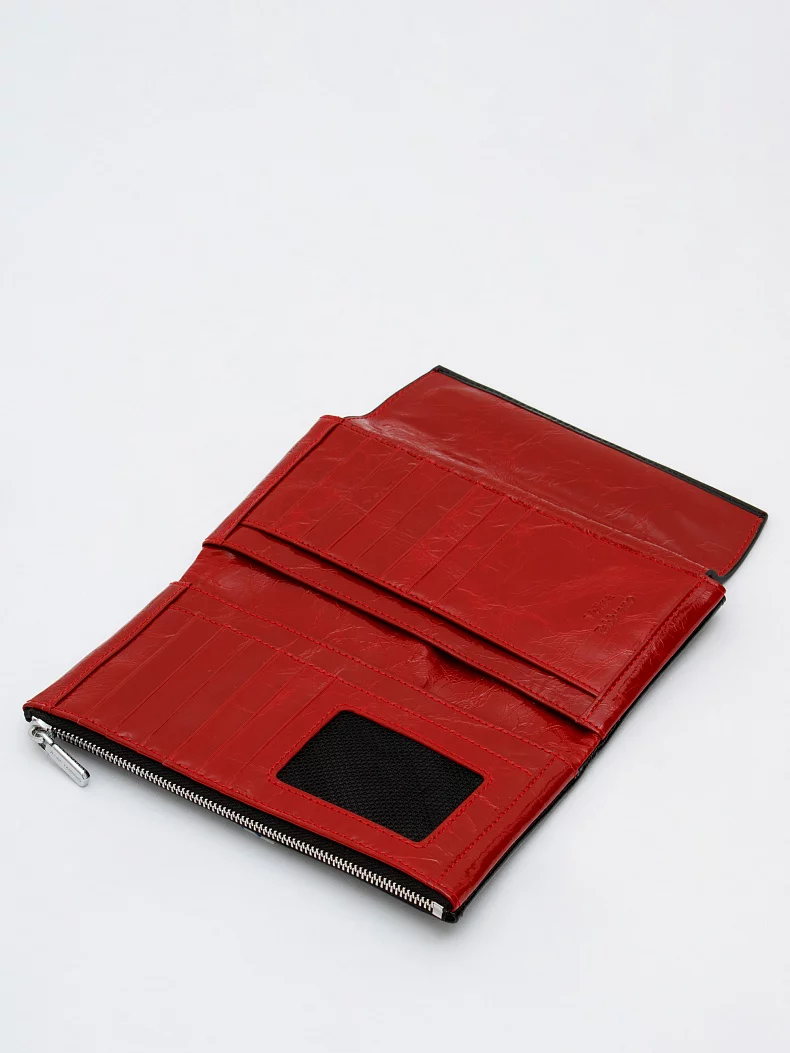 Кошелек 7004-14 black red Velina Fabbiano