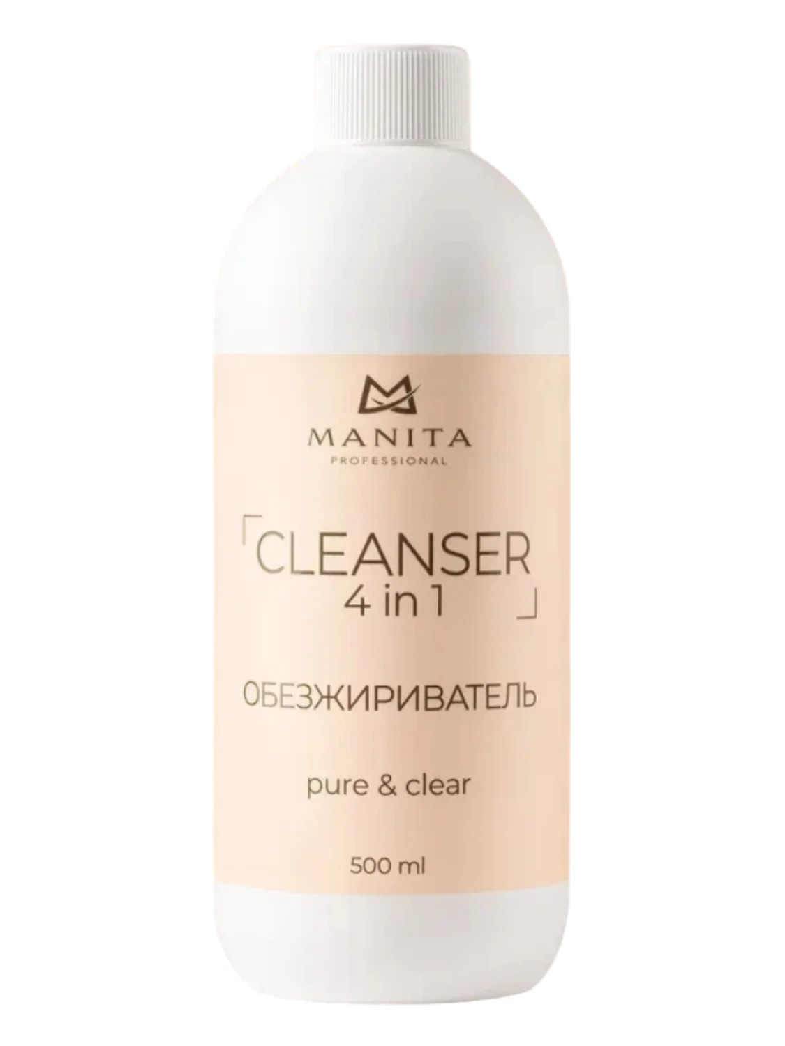 MANITA Обезжириватель для ногтей универсальный 4 в 1 / Pure Clear, 500 мл 28246