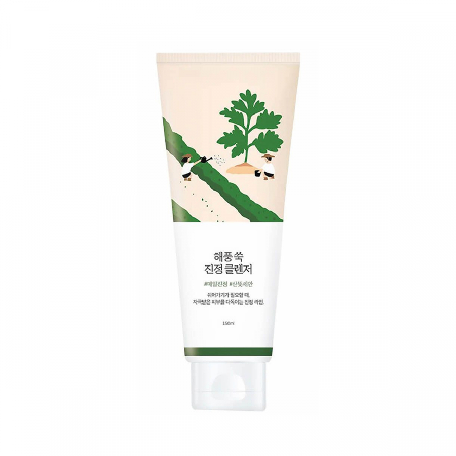 ROUND LAB MUGWORT CALMING CLEANSER Успокаивающая пенка для умывания с экстрактом полыни 150мл